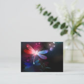 赤い白熱［赤熱］光を放つトンボ 予約カード (スタンド正面)