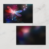 赤い白熱［赤熱］光を放つトンボ 名刺 (正面/裏面)