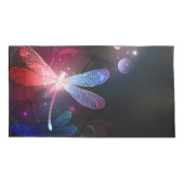 赤い白熱［赤熱］光を放つトンボ 枕カバー (裏面)