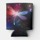 赤い白熱［赤熱］光を放つトンボ 缶クーラー (正面)