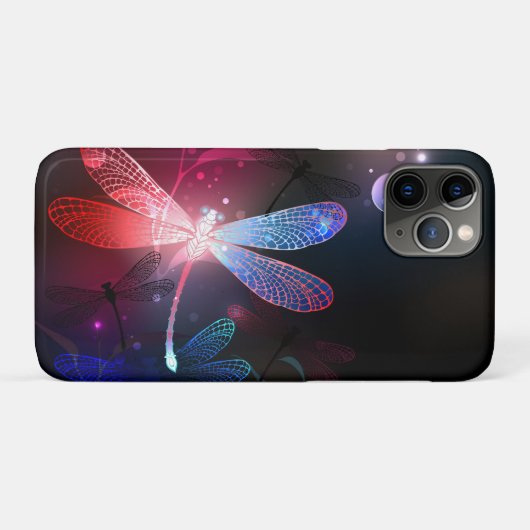 赤い白熱［赤熱］光を放つトンボ Case-Mate iPhoneケース (裏面(横))
