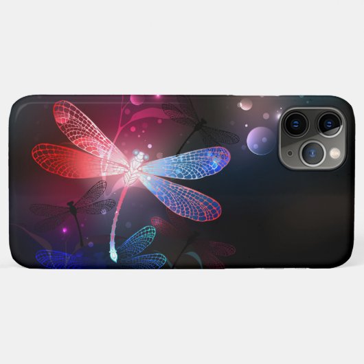 赤い白熱［赤熱］光を放つトンボ Case-Mate iPhoneケース (裏面(横))