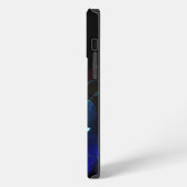 赤い白熱［赤熱］光を放つトンボ iPhoneケース (左側面)