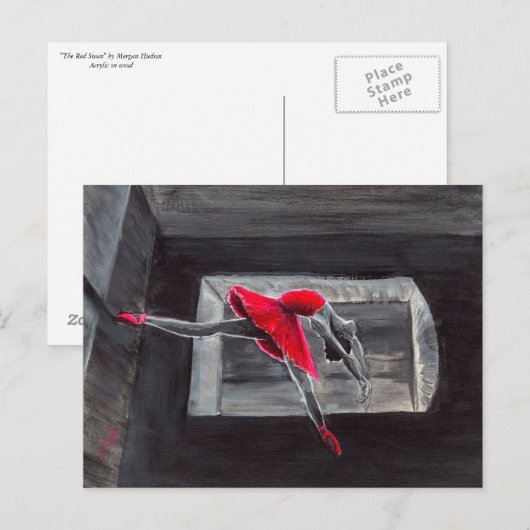 赤い白鳥 ポストカード (正面/裏面)