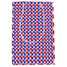 赤い白黒と青い幾何学的パターンの美的