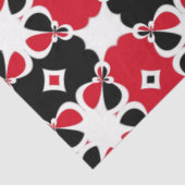 赤い白黒のジオメトモダンリパターン 薄葉紙 (詳細)