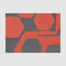 赤い白黒の抽象芸術のティッシュペーパー