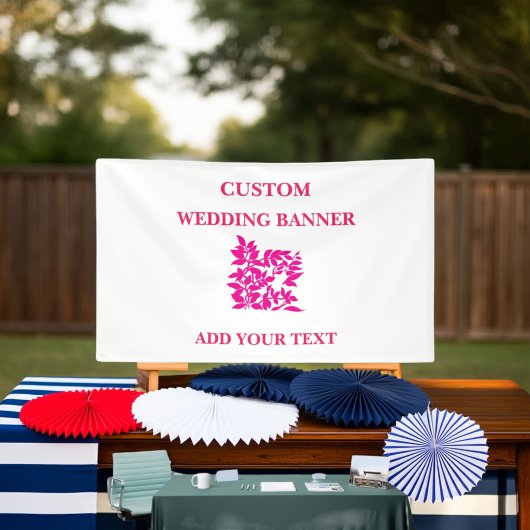 赤い白黒フローラバナー | エレガントパーティー戻る 横断幕