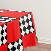 赤い白黒幾何三角形 テーブルクロス (インサイチュ)