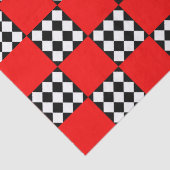 赤い白黒幾何三角形 薄葉紙 (詳細)