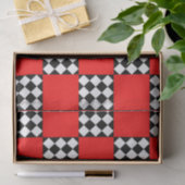 赤い白黒幾何三角形 薄葉紙 (ギフト)