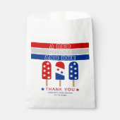 赤い白7月の氷柱の赤ちゃんシャワーの第4位 フェイバーバッグ (正面)