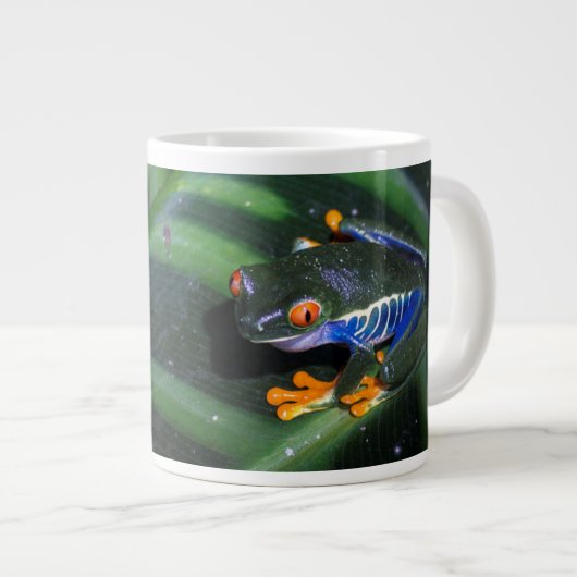 赤い目が葉にかえる ジャンボコーヒーマグカップ (正面右)