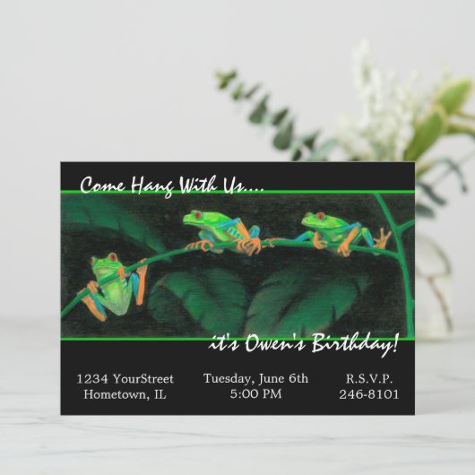 赤い目のカエル 招待状 (スタンド正面)