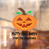 赤い目のカボチャの窓が引っ掛かる ウィンドウサイン (シート2)