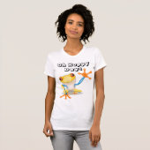 赤い目のツルカラフルガエルとホッピーの日 Tシャツ (正面フル)