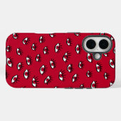 赤い目のパターン – ホラーゴシック様式の美学 Case-Mate iPhoneケース (裏面 (横))