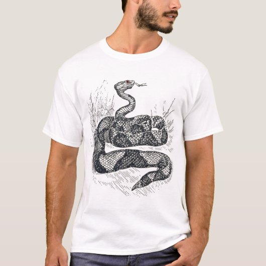 赤い目のヘビ Tシャツ (正面)