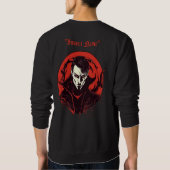 赤い目の恐怖 スウェットシャツ (裏面)