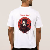 赤い目の恐怖 Tシャツ (裏面)