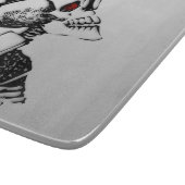 赤い目の骨組 カッティングボード (角)