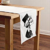 赤い目の骨組 ショートテーブルランナー (インサイチュ)