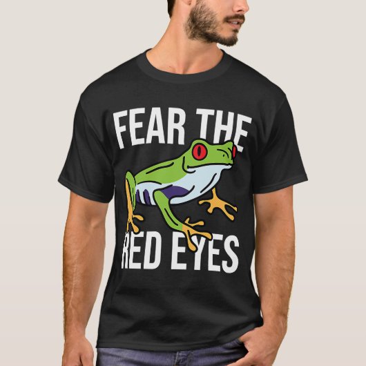 赤い目を恐れる Tシャツ (正面)