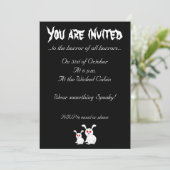 赤い目を持つ白いバンニー招待状 招待状 (スタンド正面)