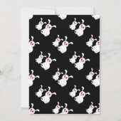 赤い目を持つ白いバンニー招待状 招待状 (裏面)