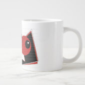 赤い目を見る余分な大きなマグカップ ジャンボコーヒーマグカップ (右)