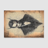 赤い目ビクトリアンBB5デコページ付きゴシック風の悪魔 薄葉紙 (正面)