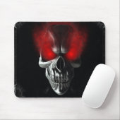 赤い目白熱［赤熱］光を放つのスカル マウスパッド (マウス)