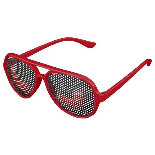 赤い目 アビエーターサングラス (アングル)