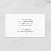 赤い盾の紋章学の金ライオン 名刺 (裏面)