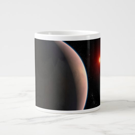 赤い矮星を周回するロッキー系外惑星Gj 486 B ジャンボコーヒーマグカップ (正面)