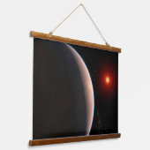 赤い矮星を周回するロッキー系外惑星Gj 486 B 吊り下げ型タペストリー (傾斜あり)