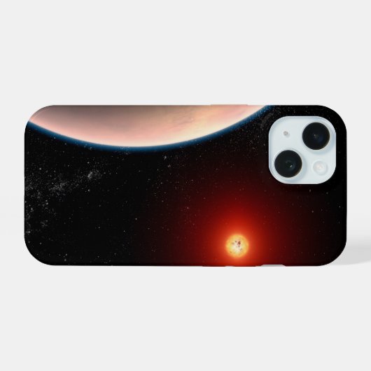 赤い矮星を周回するロッキー系外惑星Gj 486 B iPhone 15ケース (裏面横)