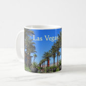 赤い石のラスベガスのヤシの木 コーヒーマグカップ (正面左)