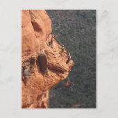 赤い石のロープの救助の訓練 ポストカード (正面)