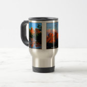 赤い石の交差のマグの世界で最も最高のなお父さん トラベルマグ (正面左)