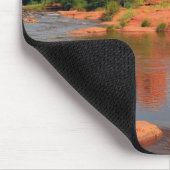 赤い石の交差のmousepad マウスパッド (コーナー)