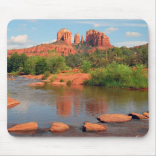 赤い石の交差のmousepad マウスパッド