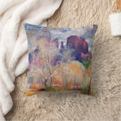 赤い石の交差 クッション (ブランケット)