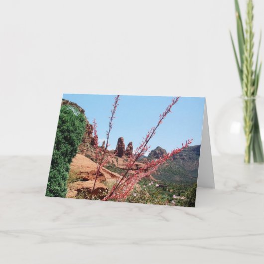 赤い石ブランクカードのミステリー カード (正面)