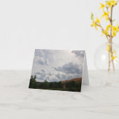 赤い石 カード (黄色い花)