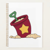 赤い砂のバケツ(星とシャベル) プランナー手帳 (正面)