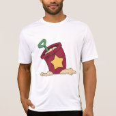 赤い砂のバケツ（星とシャベル） Tシャツ (正面)