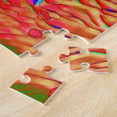 赤い神秘的なムースシルエット ジグソーパズル (側面)