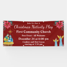 赤い祭りのクリスマス劇　教会イベント