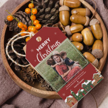 赤い祭りの村のクリスマス　写真プレゼント